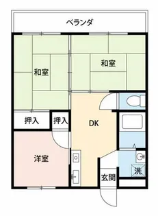 東新ハイツ【303号室】の間取り