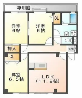ライフパーク・瑞雲【303号室】の間取り