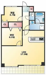 ウエストリヴィエール【903号室】の間取り