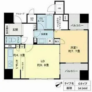 ベレーサ鶴舞公園【11階】の間取り