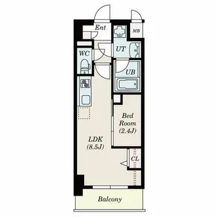ポルタニグラ大須【10階】の間取り