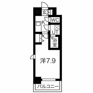 メイクス新栄【6階】の間取り