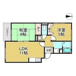 ビューラー藤木【3階】の間取り