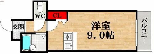 IVY FLAT【3階】の間取り