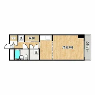 ハイツオオタニ【5階】の間取り