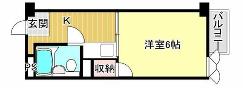 グランビルドアビコⅡ【4階】の間取り