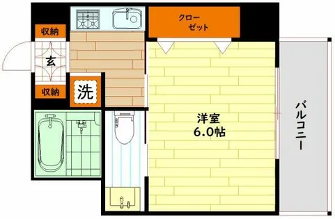 大阪府大阪市東成区深江南1丁目【マンション】の間取り