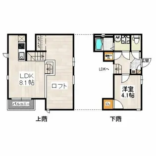CB高宮リーザ【1階】の間取り