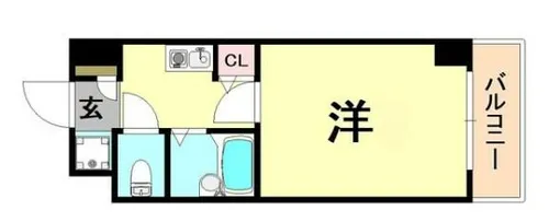 エステムコート芦屋西【3階】の間取り