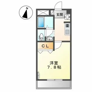 エクシード弥生【2階】の間取り