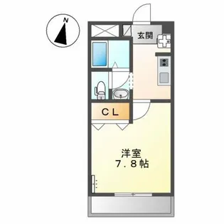 エクシード弥生【2階】の間取り