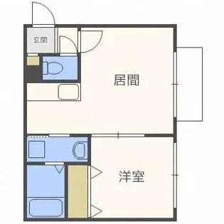 ル・ファール麻生【401号室】の間取り