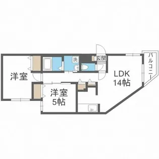フランシーズ北10条【301号室】の間取り