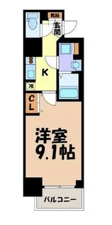 CREST TAPP新栄【14階】の間取り
