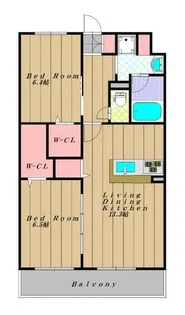 メゾン錦Ⅱ【4階】の間取り