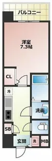 S-RESIDENCE新大阪駅前【13階】の間取り