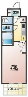 プランドール北浜【11階】の間取り