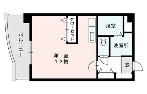 グレイスフルマンション東比恵【605号室】の間取り