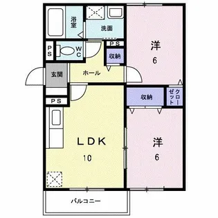 LIZE緑ヶ丘【3階】の間取り