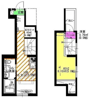 Pura Vidaナゴヤドーム前【1階】の間取り