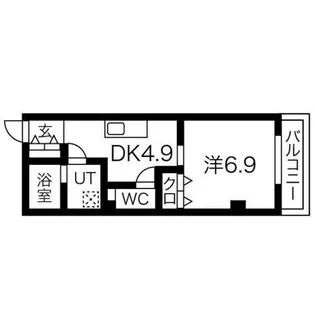 La Veriteノムラ大喜新町【3階】の間取り