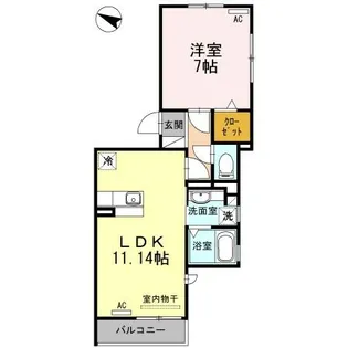 シュロッセフジⅦ【1階】の間取り