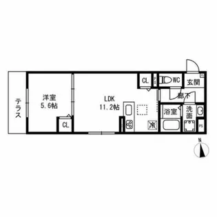 Fleur Ⅱ【1階】の間取り