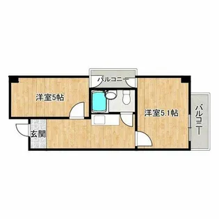 ラ・ペール一番館【2階】の間取り