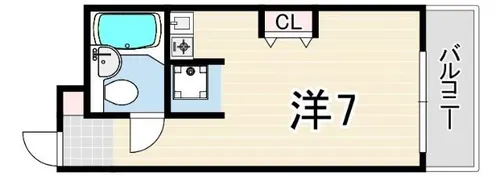 リモージュ岡本【5階】の間取り