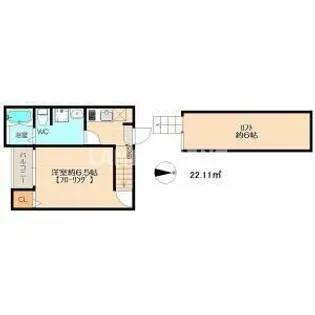 リバーガーデン【2階】の間取り