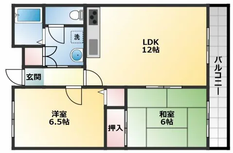 メゾン川口【1階】の間取り