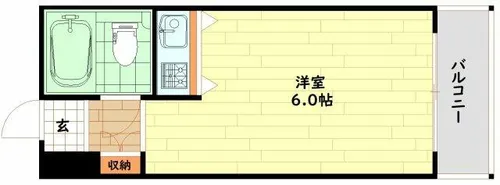コスモメイト野田【1階】の間取り