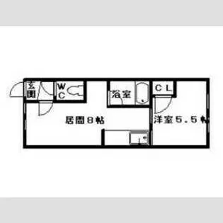 ルーベデンス新道東【205号室】の間取り