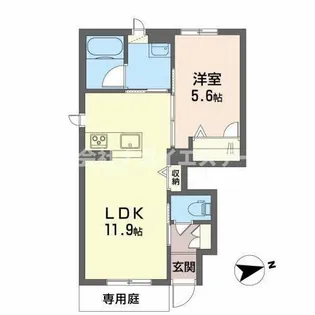 小野市上本町(カーサ・アザレア)【1階】の間取り