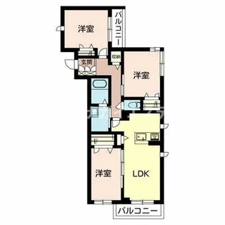 小野市天神町(アラヤガーデン)【301号室】の間取り