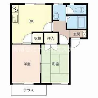三木市志染町(フレグランス志染)【1階】の間取り
