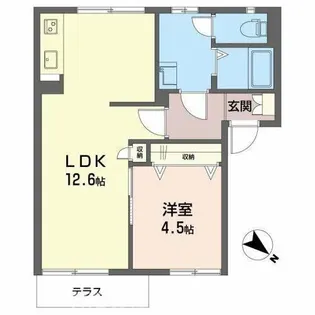三木市志染町(フレグランス志染)【1階】の間取り