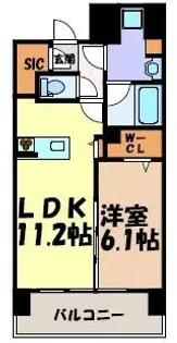 アースグランデ泉【6階】の間取り