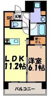 アースグランデ泉【6階】の間取り
