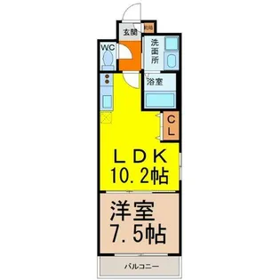 マルティーノ新栄【8階】の間取り