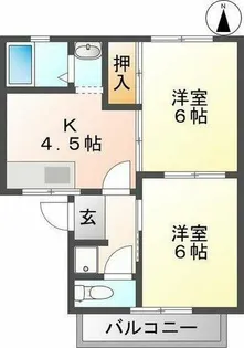 シャンボール今伊勢A棟【2階】の間取り