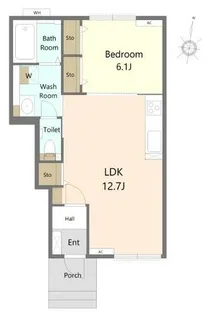 F.olive【103号室】の間取り