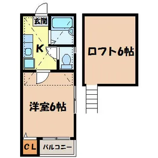 TKロイヤルコーポ【2階】の間取り