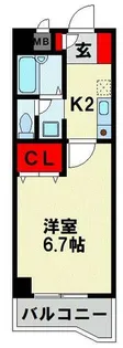 カサーレ三ヶ森【302号室】の間取り
