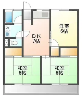 コーポ簑原【102号室】の間取り