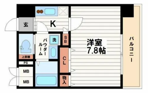 ミラージュパレス難波東レジデンス【10階】の間取り