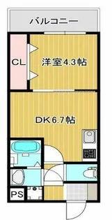 メゾン上小阪【6階】の間取り