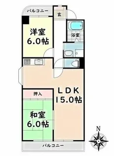 アリス2新瑞【2階】の間取り