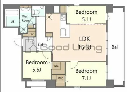S-RESIDENCE大手門awesome【9階】の間取り