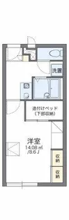 レオパレスカズⅠ【2階】の間取り